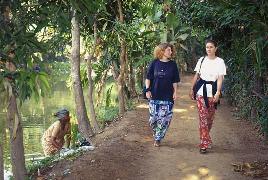 Hiking in the peaceful and refreshing "Kuttanad", the rice bowl of Kerala.